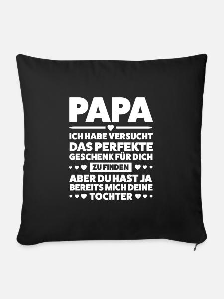 Opa Enkelkinder Großvater Geschenk - Sofakissenbezug 45 x 45 cm - Schwarz