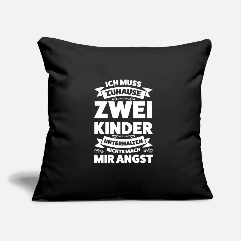 Eltern 2 Kinder Papa von 2 Kindern Geschenk Sofakissenbezug 45 x 45 cm