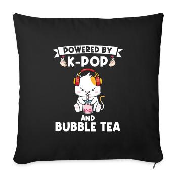 Blase Tee kpop Blase Tee Katze Katze Lover Geschen - Sofakissenbezug 45 x 45 cm - Schwarz - Vorne