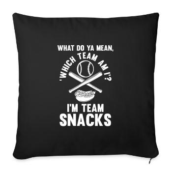 Go Sport Baseball spielen Baseball Geschenk - Sofakissenbezug 45 x 45 cm - Schwarz - Vorne
