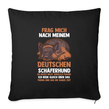 Hund Hundebesitzer Hund Hundehalter Geschenk - Sofakissenbezug 45 x 45 cm - Schwarz - Vorne
