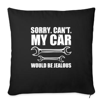 Autos Autos Autoliebhaber Geschenk - Sofakissenbezug 45 x 45 cm - Schwarz - Vorne
