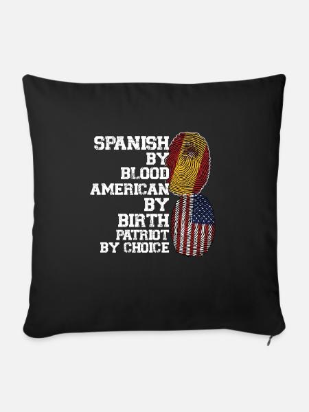 Spanisch Spanien Spanische Wurzeln Geschenk - Sofakissenbezug 45 x 45 cm - Schwarz