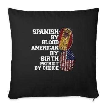 Spanisch Spanien Spanische Wurzeln Geschenk - Sofakissenbezug 45 x 45 cm - Schwarz - Vorne