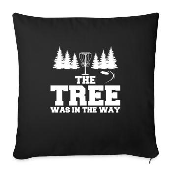 Discgolfer Discgolf Discgolfing Geschenk - Sofakissenbezug 45 x 45 cm - Schwarz - Vorne