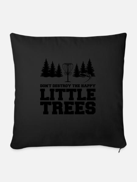 Discgolfer Discgolf Discgolfing Geschenk - Sofakissenbezug 45 x 45 cm - Schwarz