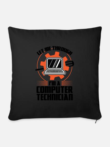 Technischer Support Computertechniker Technischer - Sofakissenbezug 45 x 45 cm - Schwarz