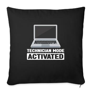 Technischer Support Computertechniker Technischer - Sofakissenbezug 45 x 45 cm - Schwarz - Vorne