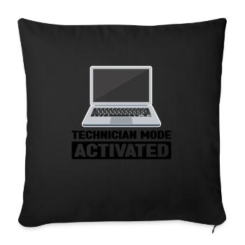 Technischer Support Computertechniker Technischer - Sofakissenbezug 45 x 45 cm - Schwarz - Vorne