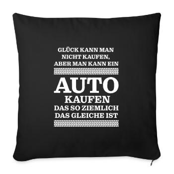 Auto Mechaniker Autobesitzer Geschenk - Sofakissenbezug 45 x 45 cm - Schwarz - Vorne