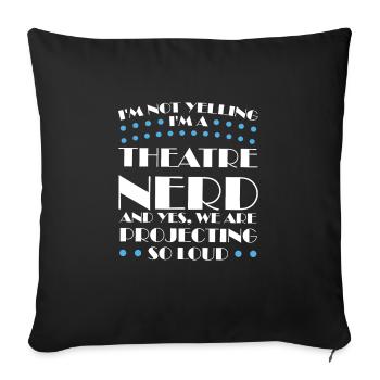 Theater Broadway Theater Geschenk - Sofakissenbezug 45 x 45 cm - Schwarz - Vorne