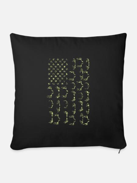 Jäger Jagd Jagd Geschenk - Sofakissenbezug 45 x 45 cm - Schwarz