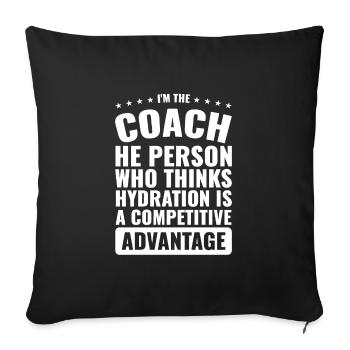 Trainer Trainer Sport Geschenk - Sofakissenbezug 45 x 45 cm - Schwarz - Vorne