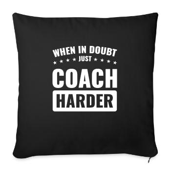 Trainer Trainer Sport Geschenk - Sofakissenbezug 45 x 45 cm - Schwarz - Vorne