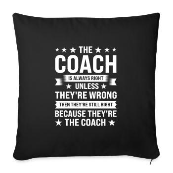 Trainer Trainer Sport Geschenk - Sofakissenbezug 45 x 45 cm - Schwarz - Vorne