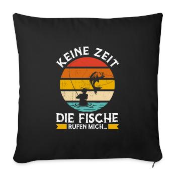 Onkel & Nichte Familie Nichte Geschenk - Sofakissenbezug 45 x 45 cm - Schwarz - Vorne