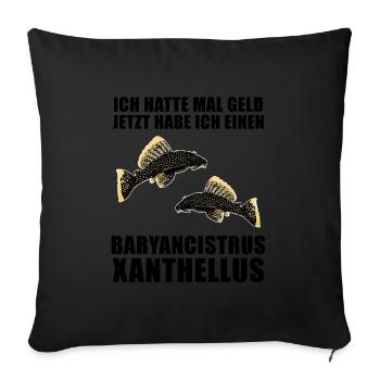 Fish Baryancistrus Xanthellus Fisher Geschenk - Sofakissenbezug 45 x 45 cm - Schwarz - Vorne