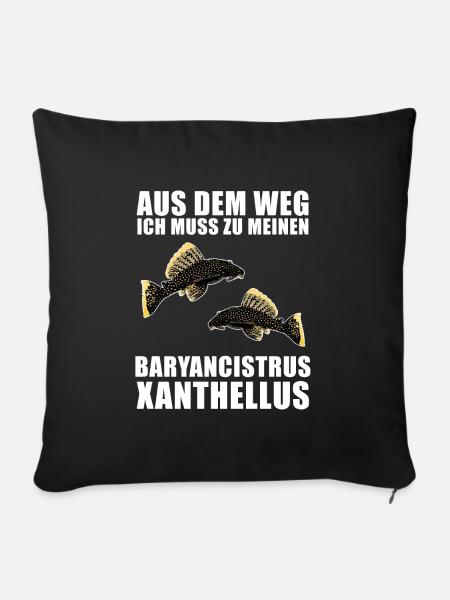 Fish Baryancistrus Xanthellus Fisher Geschenk - Sofakissenbezug 45 x 45 cm - Schwarz
