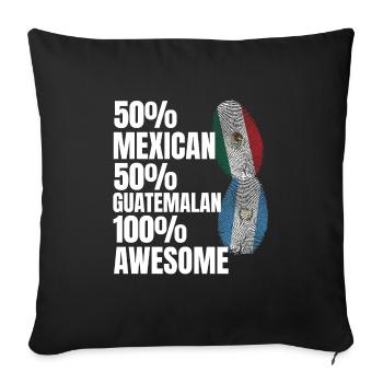 Basketball & Tacos Basketball Tacos Geschenk - Sofakissenbezug 45 x 45 cm - Schwarz - Vorne