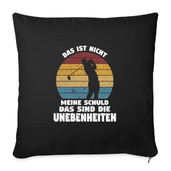 Golfspieler Sport Golfspieler Geschenk - Sofakissenbezug 45 x 45 cm - Schwarz - Vorne