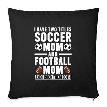 baller fussball baller Geschenk - Sofakissenbezug 45 x 45 cm - Schwarz - Vorne