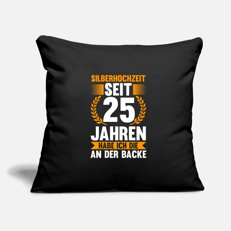 25 Jahre Ehe Ehemann Silberhochzeit Geschenk Sofakissenbezug 45 x 45 cm
