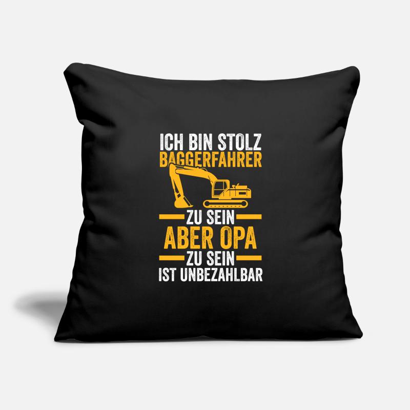Bagger Opa Baggerführer Geschenk Sofakissenbezug 45 x 45 cm
