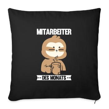 Abschied Kollegin Abschiedsparty Geschenk - Sofakissenbezug 45 x 45 cm - Schwarz - Vorne