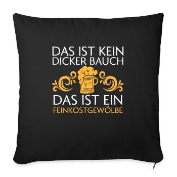 Bier Alkohol Bierbrauer Geschenk - Sofakissenbezug 45 x 45 cm - Schwarz - Vorne