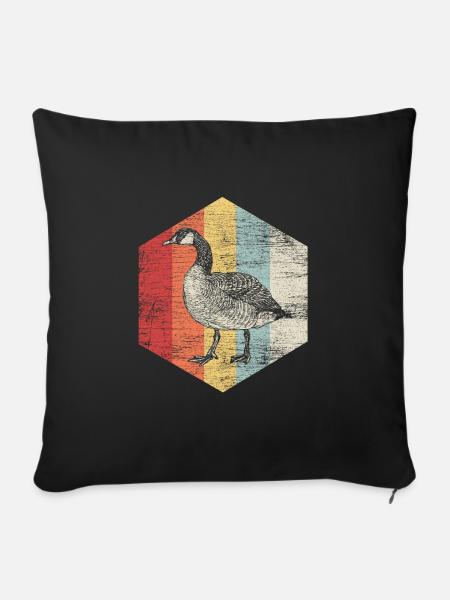 Gans - Sofakissenbezug 45 x 45 cm - Schwarz