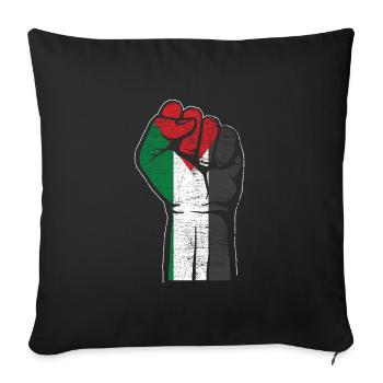 Palestine - Housse de coussin décorative 45 x 45 cm - noir - Devant