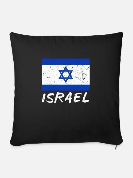 Israel - Sofakissenbezug 45 x 45 cm - Schwarz