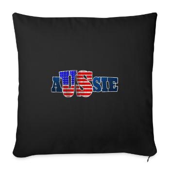 Australien Amerika - Sofakissenbezug 45 x 45 cm - Schwarz - Vorne