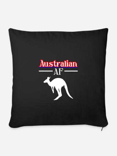 Australien - Sofakissenbezug 45 x 45 cm - Schwarz