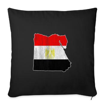 Egypte - Housse de coussin décorative 45 x 45 cm - noir - Devant