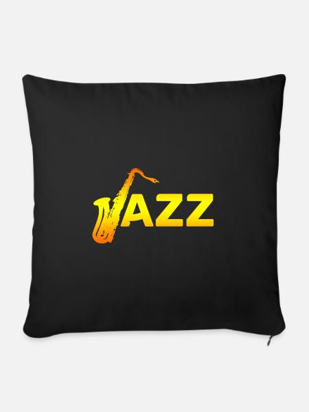 Jazz - Sofakissenbezug 45 x 45 cm - Schwarz