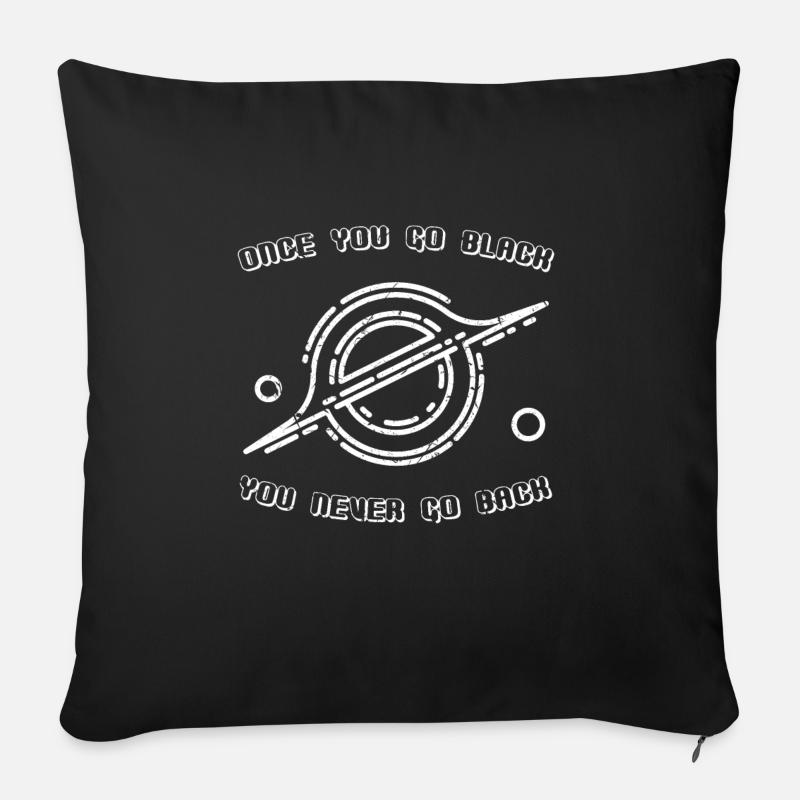 Astronomie - Sofakissenbezug 45 x 45 cm - Schwarz