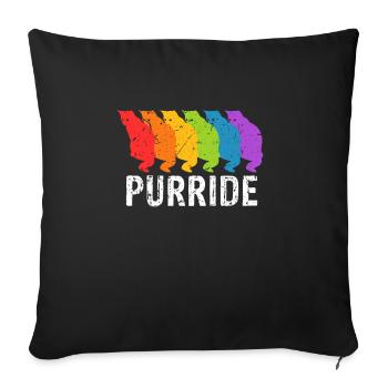LGBT - Sofakissenbezug 45 x 45 cm - Schwarz - Vorne