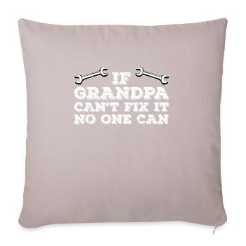 Grandfather tool - Sofa pillowcase 17,3'' x 17,3'' (45 x 45 cm) - light taupe - Front