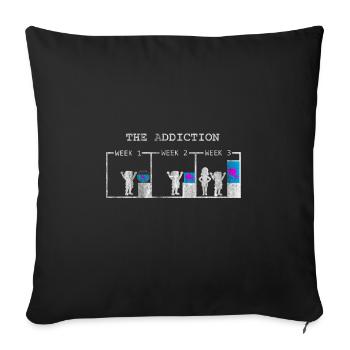 Aquarium - Sofa pillowcase 17,3'' x 17,3'' (45 x 45 cm) - black - Front
