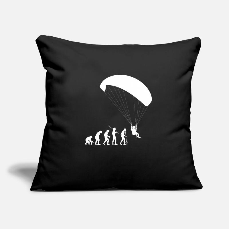 Evolution du parapente Housse de coussin décorative 45 x 45 cm