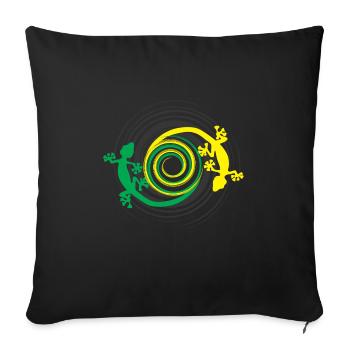Gecko - Sofakissenbezug 45 x 45 cm - Schwarz - Vorne