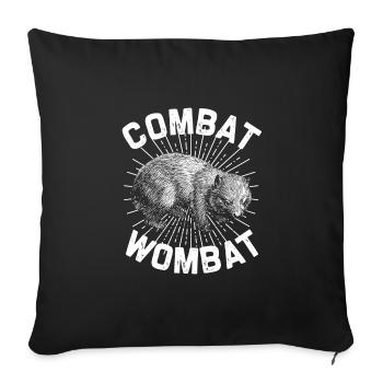Wombat Australia - Sofa pillowcase 17,3'' x 17,3'' (45 x 45 cm) - black - Front