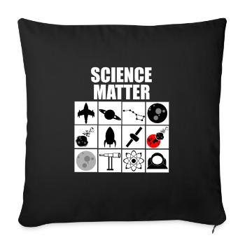 Wissenschaft Technologie - Sofakissenbezug 45 x 45 cm - Schwarz - Vorne