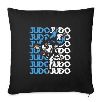 Judo - Sofakissenbezug 45 x 45 cm - Schwarz - Vorne