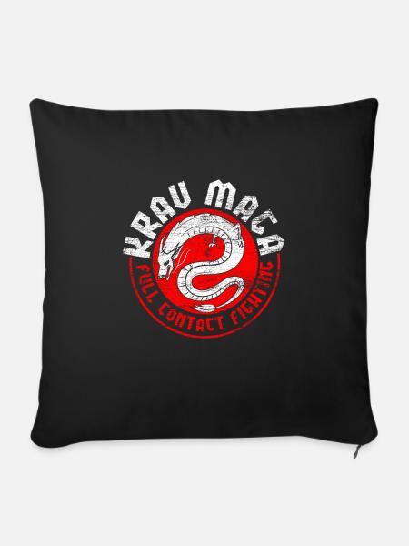 Krav Maga - Sofakissenbezug 45 x 45 cm - Schwarz