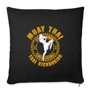Muay Thai - Sofakissenbezug 45 x 45 cm - Schwarz - Vorne