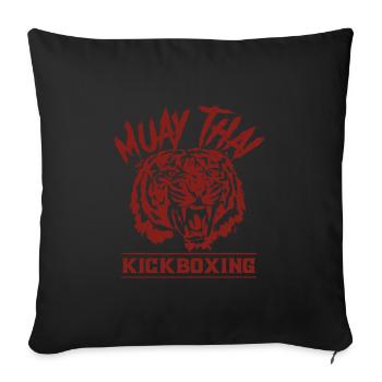 Muay Thai - Sofakissenbezug 45 x 45 cm - Schwarz - Vorne