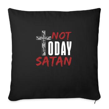 devil - Sofa pillowcase 17,3'' x 17,3'' (45 x 45 cm) - black - Front