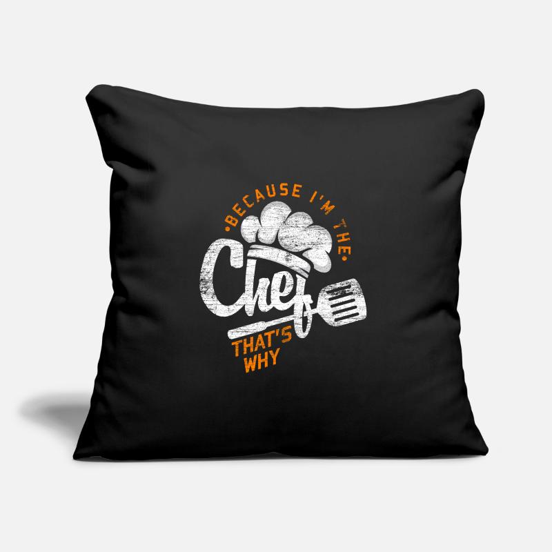 Chef chef Housse de coussin décorative 45 x 45 cm